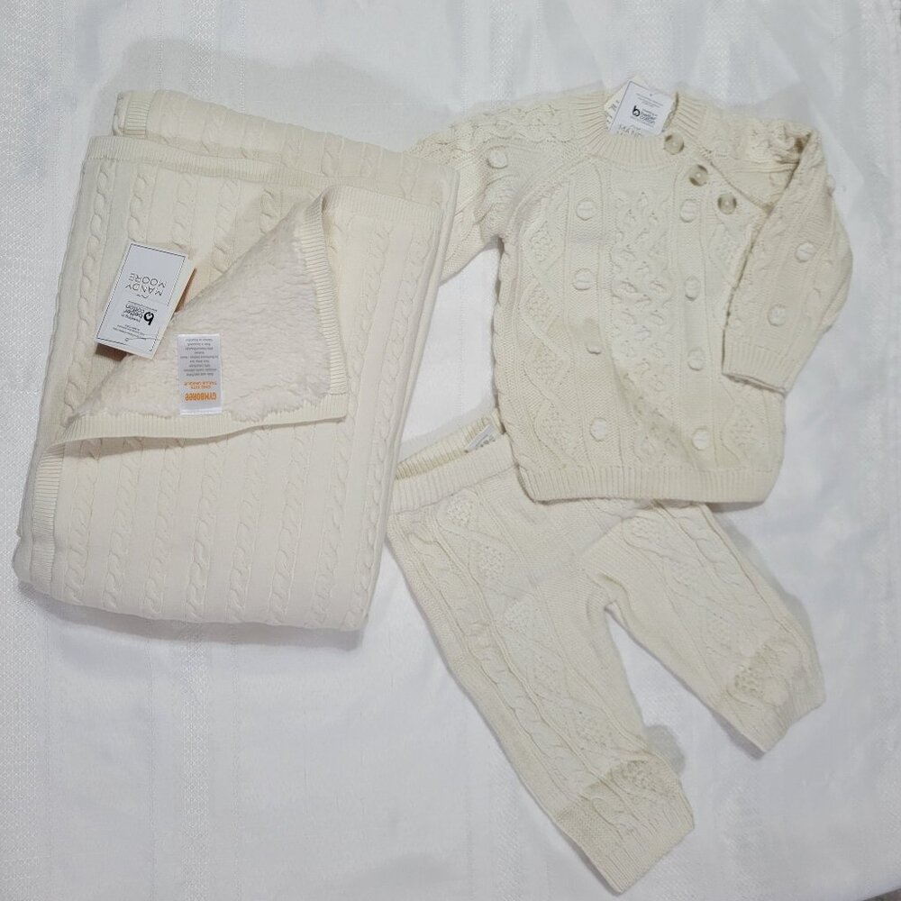 Gymboree By Mandy Moore 3-6 month NWT outfit & Blanket. Mixed Bin Z33